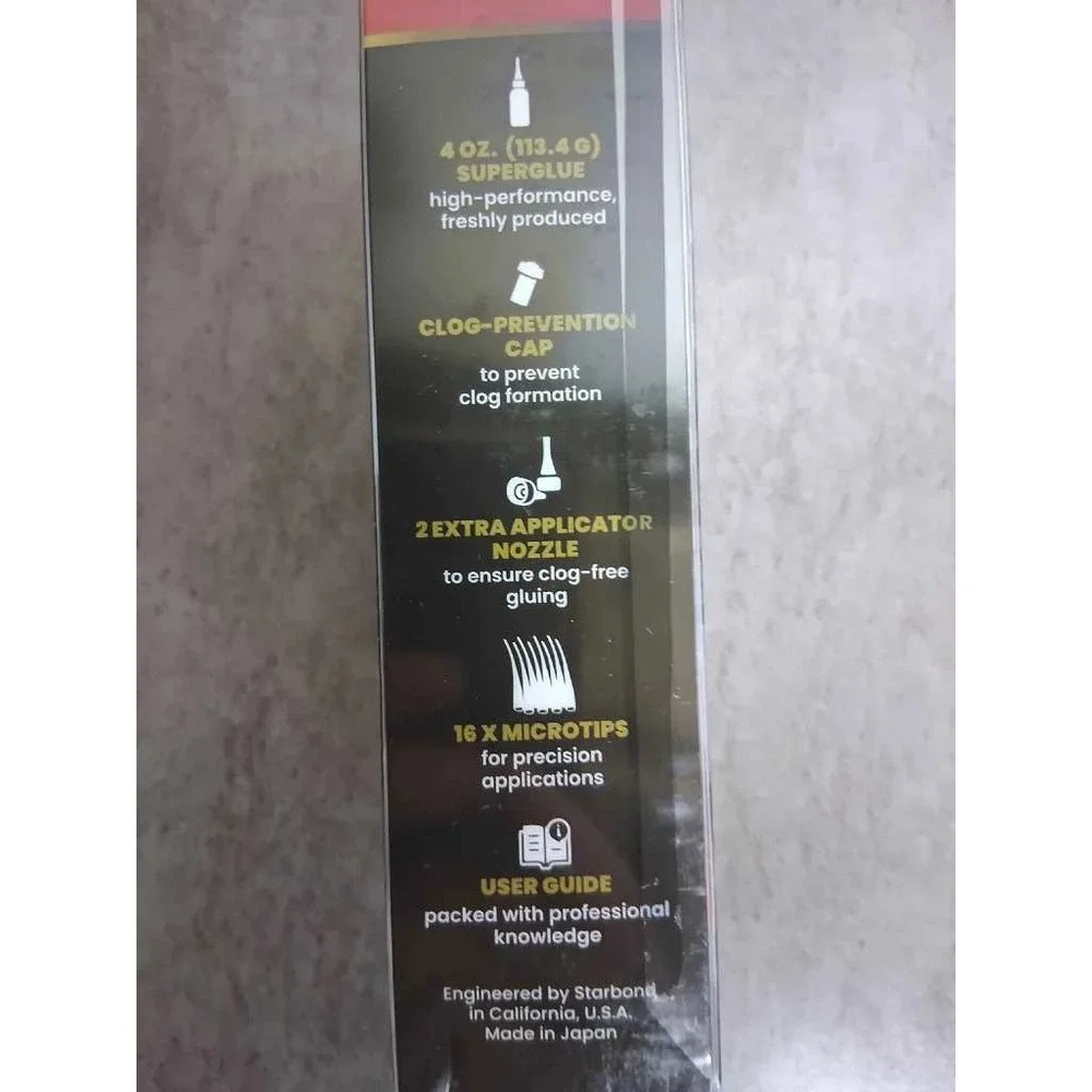 Starbond Super Glue Pro Kit 4 oz High Performance Adhesive with Microtips CP-100